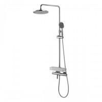 LM7010C Tropic Смеситель для ванны термостатический Троп. дождь, 1-функц. лейка, пов.изл, хром LEMARK