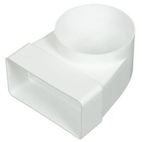 Соединитель плоского канала с круглым УГЛОВОЙ SANTREK AIR СК100ФП 55110 