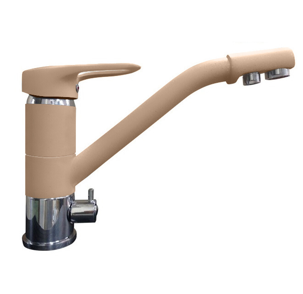 Смеситель Кухня GRANFEST  (2624-1) d=40 с краном пить.воды  (топаз)