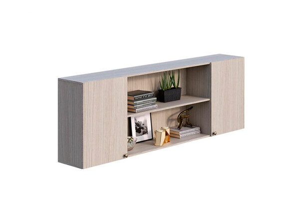 МИЙА 3 Полка навесная ПН-010 Ясень Шимо светлый б/фп (3 места) ОТ11+БЕ282 СНЯТО