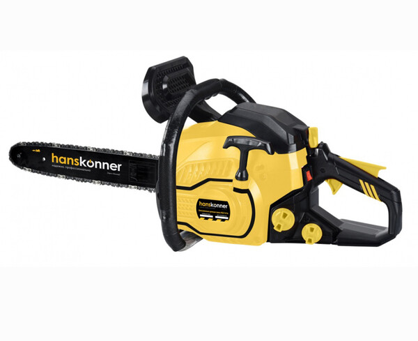 HGC1416 Бензопила 1,4 кВт/1,9 л.с., 40,1см3, шина 16", цепь 57 звеньев, Hanskonner