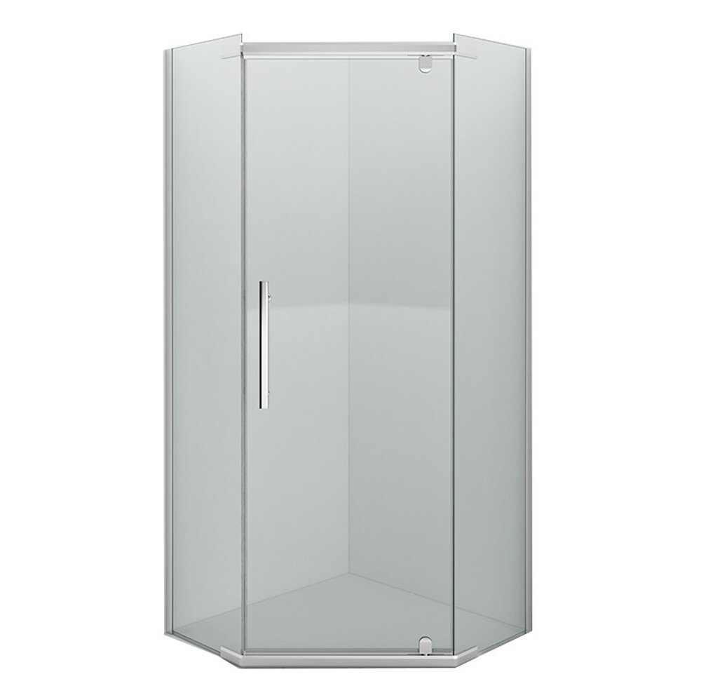 Душевое ограждение ERLIT ER10109V-C4 (90*90*200) стекло тонированное 6 мм. 3к.