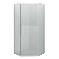 Душевое ограждение ERLIT ER10109V-C4 (90*90*200) стекло тонированное 6 мм. 3к.