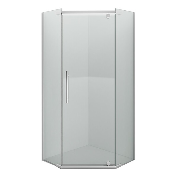 Душевое ограждение ERLIT ER10109V-C4 (90*90*200) стекло тонированное 6 мм. 3к.