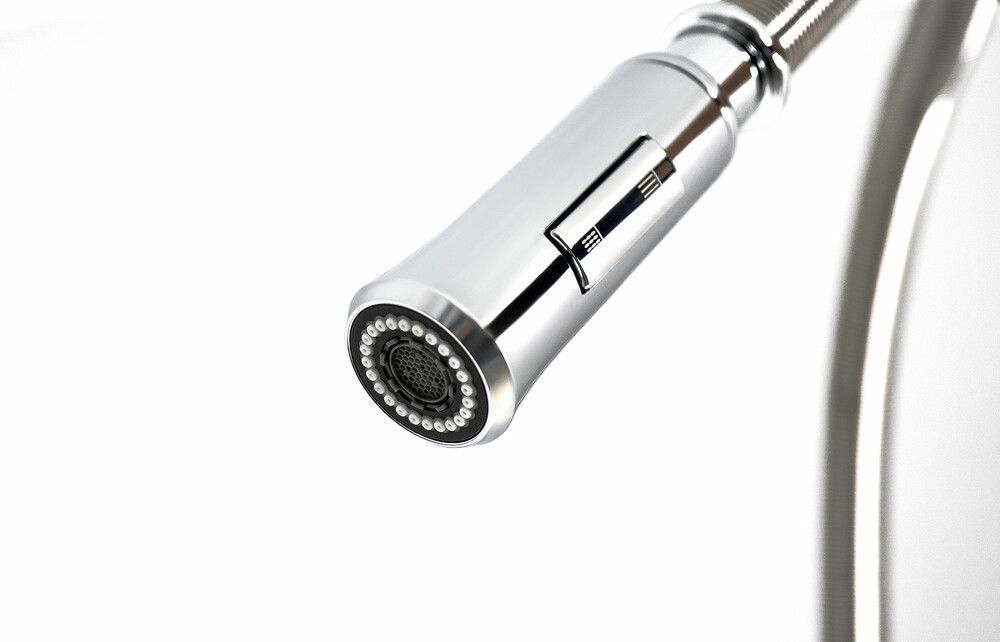 LM6002C Soul Смеситель для кухни с выяжным изливом, шланг 56 см,хром LEMARK