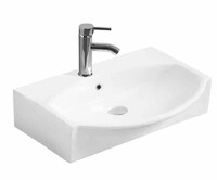 800-78014В Фигурный умывальник накладной/подвесной 415x305x95 MELANA