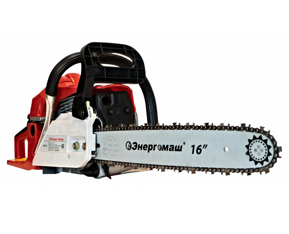 БП-37 Бензопила 2кВт, 405мм, шаг цепи 0,325", антивибрация, легкий старт, Энергомаш
