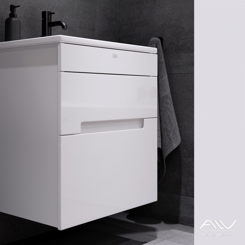 Тумба "RITA-60" под рак. "QUADRO -60" белый Alavann