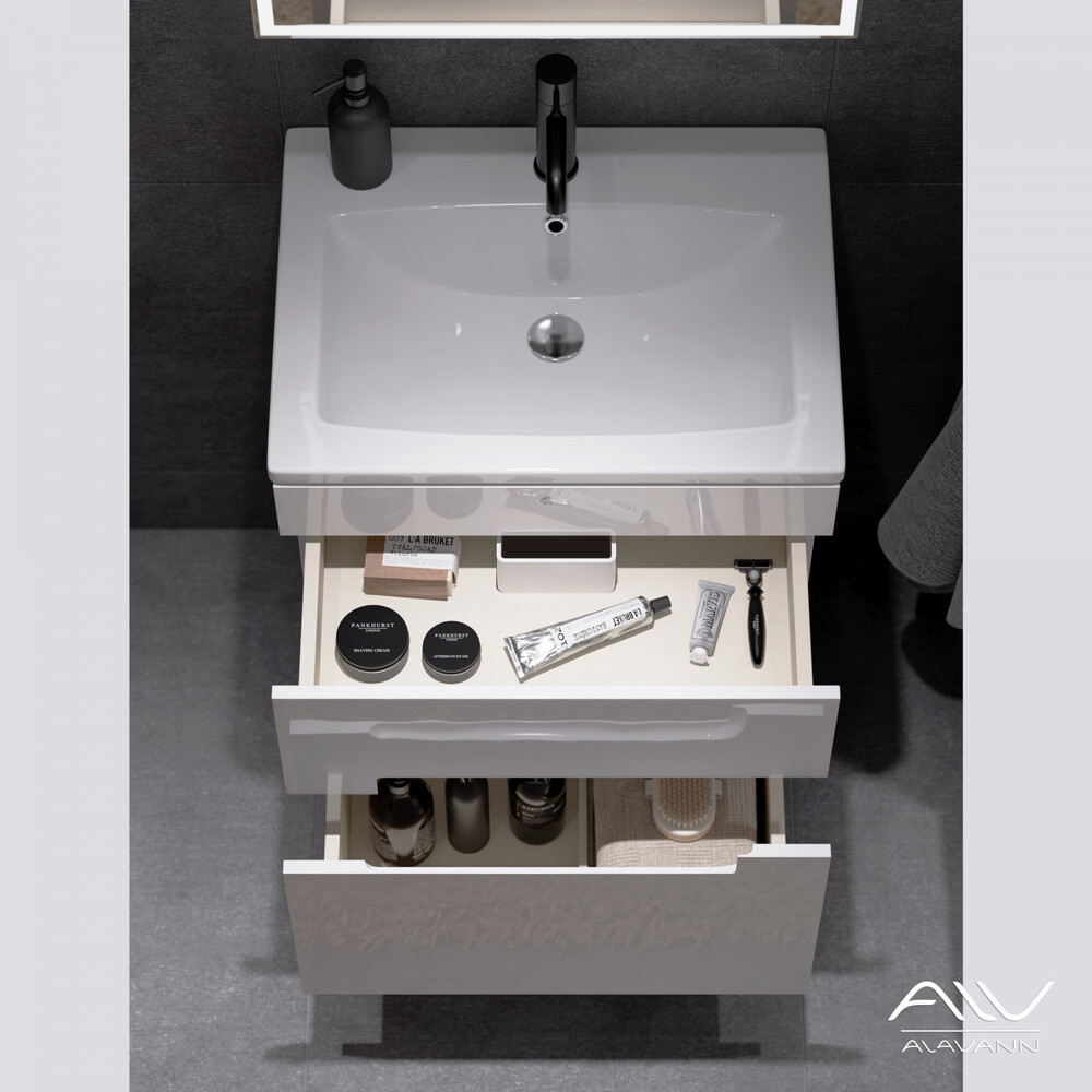 Тумба "RITA-60" под рак. "QUADRO -60" белый Alavann