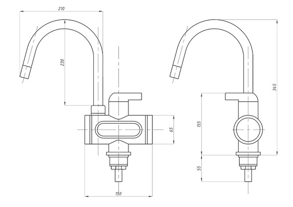 Проточный электрический водонагреватель TSARSBERG TSB-WH1204 (с дисплеем)