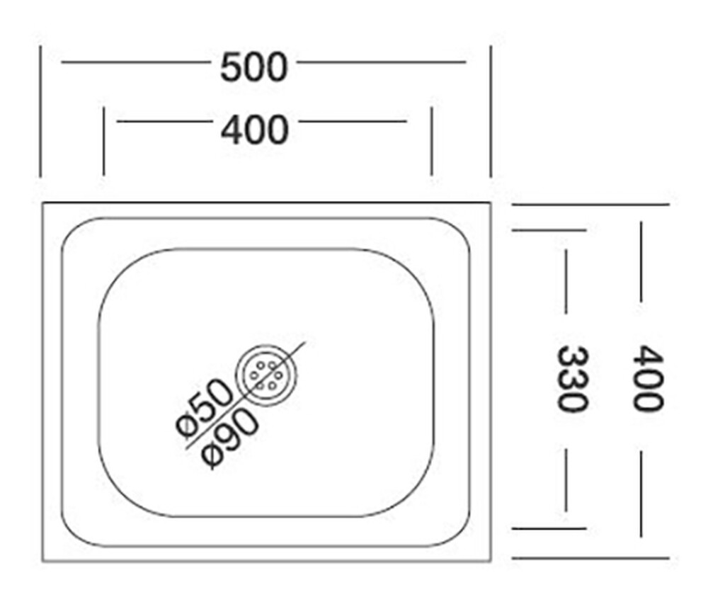 Мойка нерж 40*50 т.0,4 Турция
