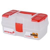 Аптечка "Скорая помощь"/Palm с отсеками прозрачная BR3763ПР/221303701/00 РАСПРОДАЖА