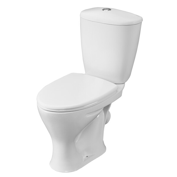 Унитаз-компакт Santeri "Версия" белый, косой выпуск, антивсплеск (г.Воротынск) 1P4015S0000BF (+)