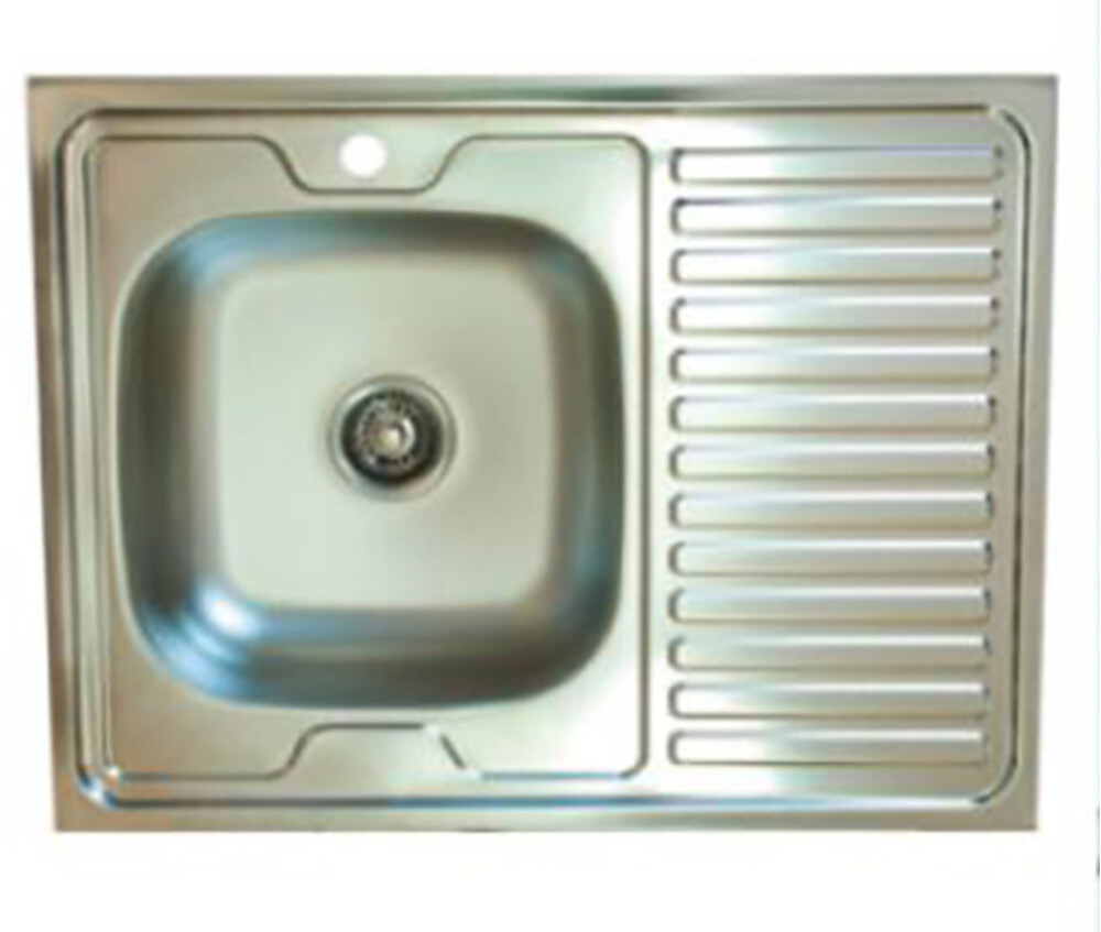 Мойка нерж 60*80 т.0,4 левая Турция